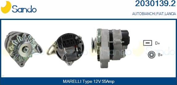 Sando 2030139.2 - Alternator autospares.lv