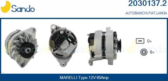 Sando 2030137.2 - Alternator autospares.lv