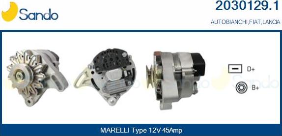 Sando 2030129.1 - Alternator autospares.lv