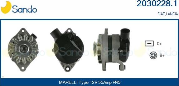 Sando 2030228.1 - Alternator autospares.lv