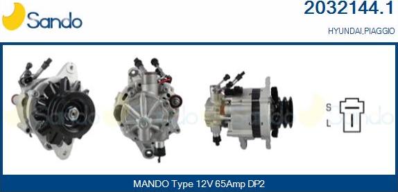 Sando 2032144.1 - Alternator autospares.lv