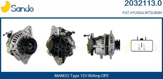 Sando 2032113.0 - Alternator autospares.lv