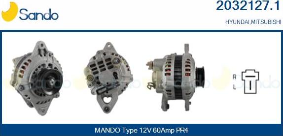 Sando 2032127.1 - Alternator autospares.lv