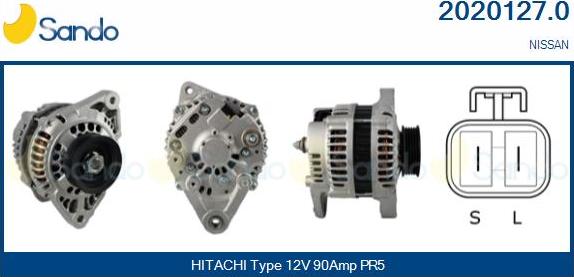 Sando 2020127.0 - Alternator autospares.lv