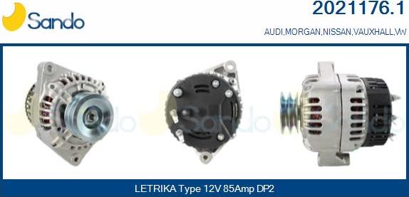 Sando 2021176.1 - Alternator autospares.lv