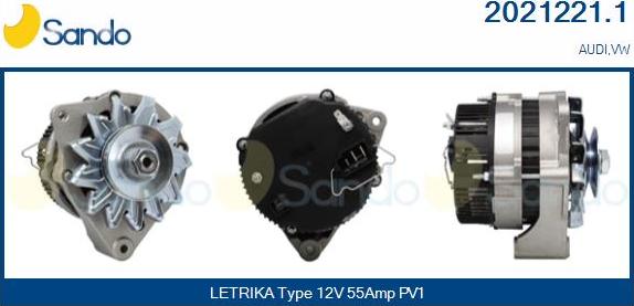 Sando 2021221.1 - Alternator autospares.lv