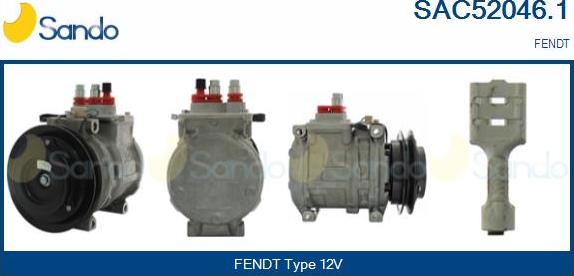 Sando SAC52046.1 - Compressor, air conditioning autospares.lv