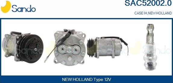 Sando SAC52002.0 - Compressor, air conditioning autospares.lv