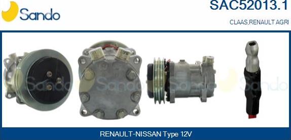 Sando SAC52013.1 - Compressor, air conditioning autospares.lv