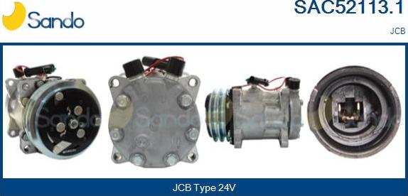 Sando SAC52113.1 - Compressor, air conditioning autospares.lv