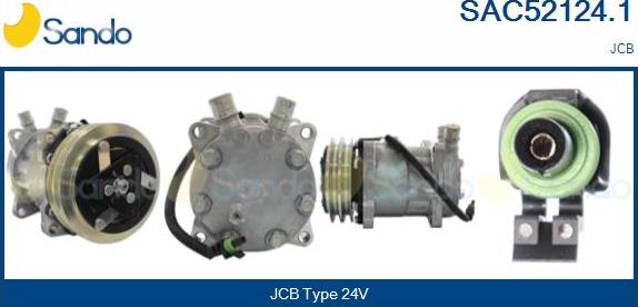 Sando SAC52124.1 - Compressor, air conditioning autospares.lv