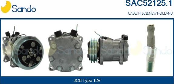 Sando SAC52125.1 - Compressor, air conditioning autospares.lv