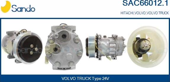 Sando SAC66012.1 - Compressor, air conditioning autospares.lv