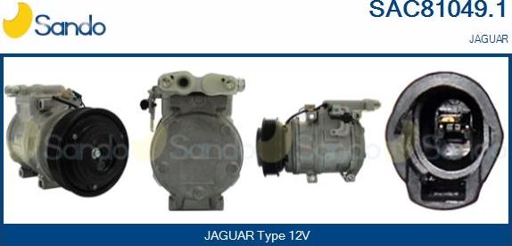 Sando SAC81049.1 - Compressor, air conditioning autospares.lv