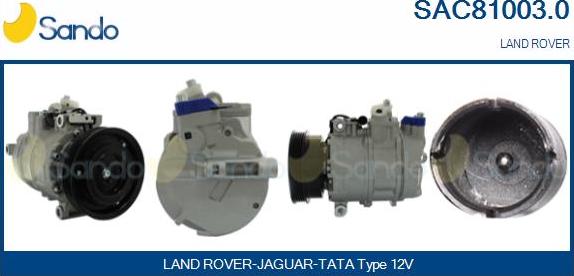 Sando SAC81003.0 - Compressor, air conditioning autospares.lv