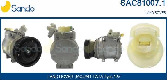 Sando SAC81007.1 - Compressor, air conditioning autospares.lv