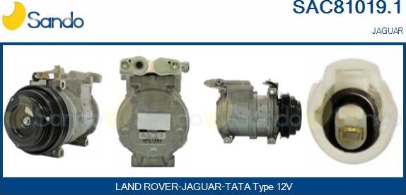 Sando SAC81019.1 - Compressor, air conditioning autospares.lv