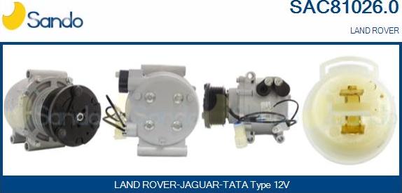 Sando SAC81026.0 - Compressor, air conditioning autospares.lv