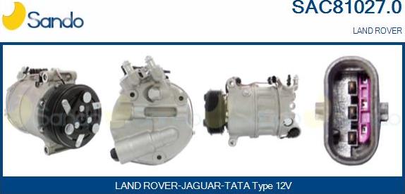 Sando SAC81027.0 - Compressor, air conditioning autospares.lv