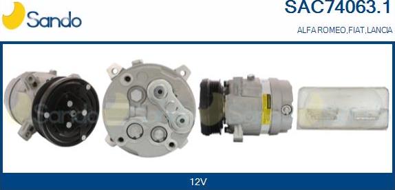 Sando SAC74063.1 - Compressor, air conditioning autospares.lv