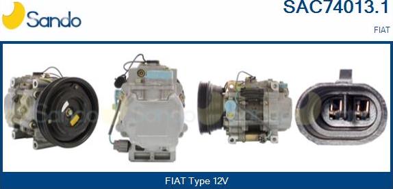 Sando SAC74013.1 - Compressor, air conditioning autospares.lv