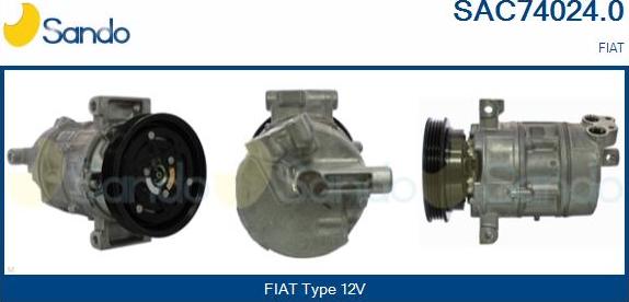 Sando SAC74024.0 - Compressor, air conditioning autospares.lv