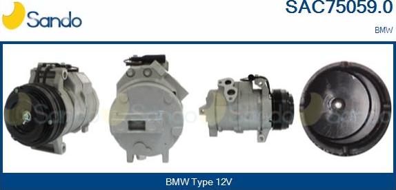 Sando SAC75059.0 - Compressor, air conditioning autospares.lv