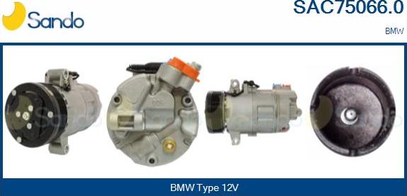 Sando SAC75066.0 - Compressor, air conditioning autospares.lv