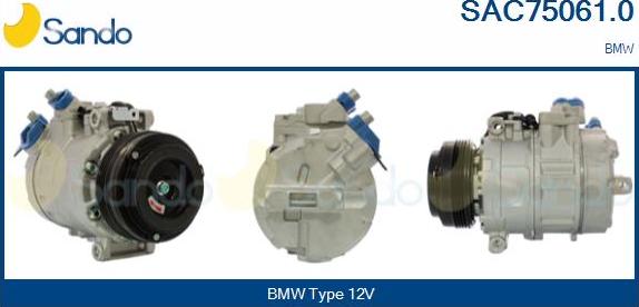 Sando SAC75061.0 - Compressor, air conditioning autospares.lv