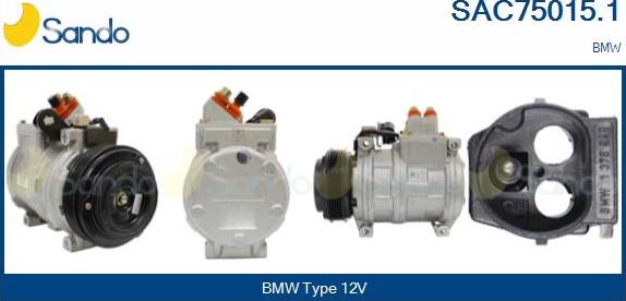 Sando SAC75015.1 - Compressor, air conditioning autospares.lv