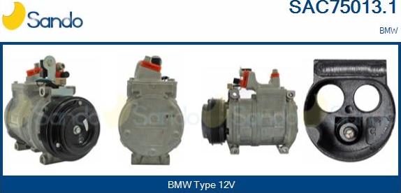 Sando SAC75013.1 - Compressor, air conditioning autospares.lv