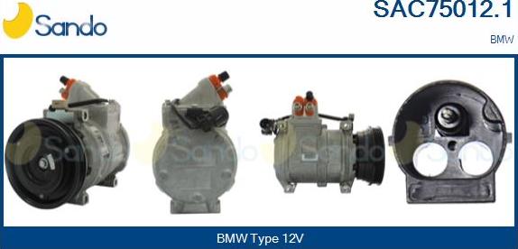 Sando SAC75012.1 - Compressor, air conditioning autospares.lv