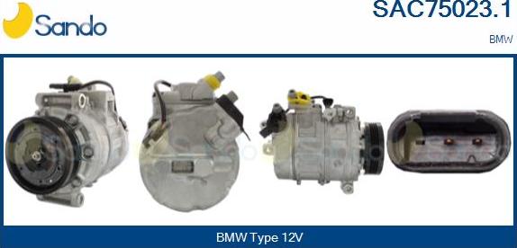 Sando SAC75023.1 - Compressor, air conditioning autospares.lv