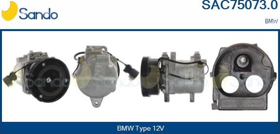 Sando SAC75073.0 - Compressor, air conditioning autospares.lv