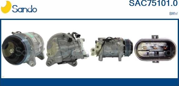 Sando SAC75101.0 - Compressor, air conditioning autospares.lv