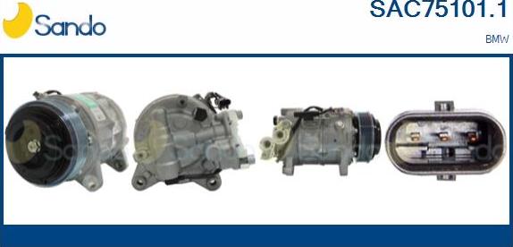 Sando SAC75101.1 - Compressor, air conditioning autospares.lv