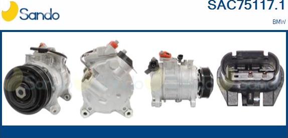 Sando SAC75117.1 - Compressor, air conditioning autospares.lv