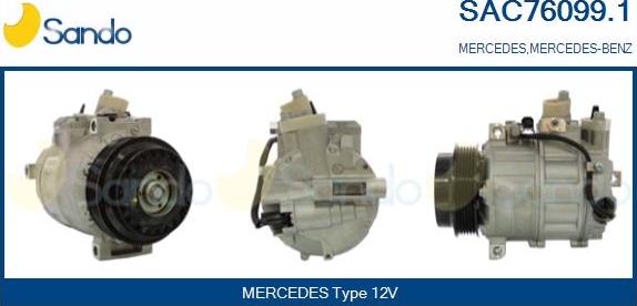 Sando SAC76099.1 - Compressor, air conditioning autospares.lv