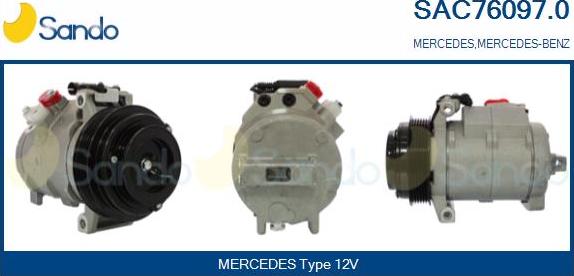 Sando SAC76097.0 - Compressor, air conditioning autospares.lv