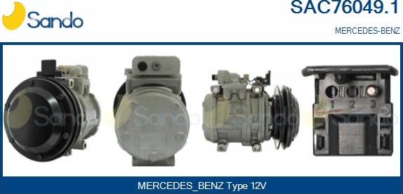 Sando SAC76049.1 - Compressor, air conditioning autospares.lv