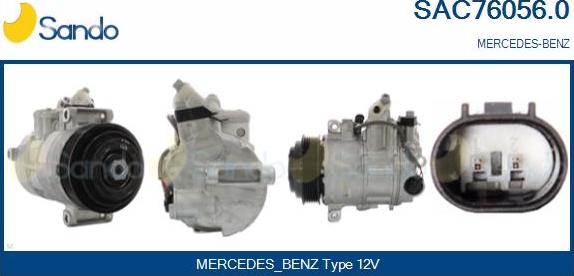 Sando SAC76056.0 - Compressor, air conditioning autospares.lv