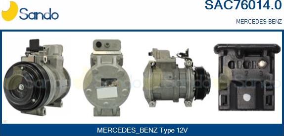 Sando SAC76014.0 - Compressor, air conditioning autospares.lv