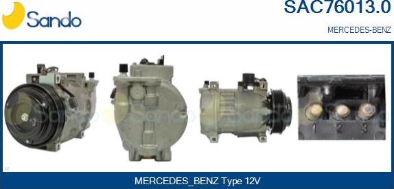 Sando SAC76013.0 - Compressor, air conditioning autospares.lv