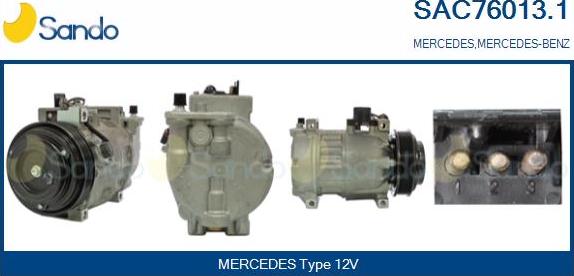 Sando SAC76013.1 - Compressor, air conditioning autospares.lv