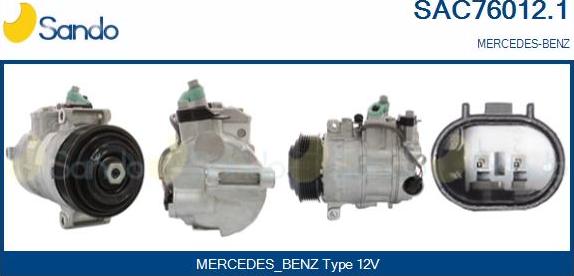 Sando SAC76012.1 - Compressor, air conditioning autospares.lv