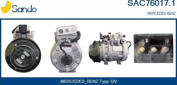 Sando SAC76017.1 - Compressor, air conditioning autospares.lv