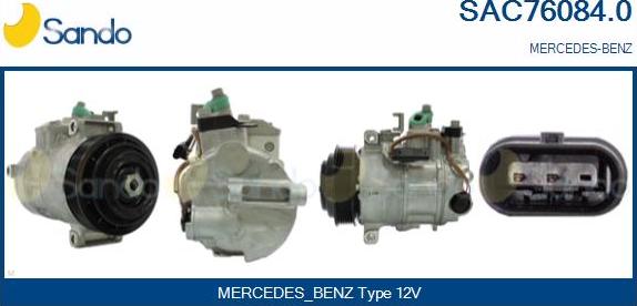 Sando SAC76084.0 - Compressor, air conditioning autospares.lv