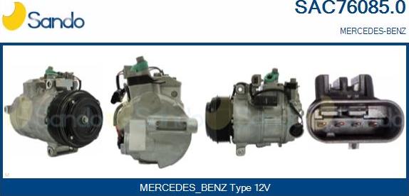 Sando SAC76085.0 - Compressor, air conditioning autospares.lv