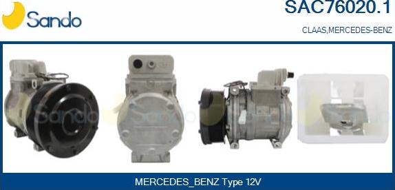 Sando SAC76020.1 - Compressor, air conditioning autospares.lv