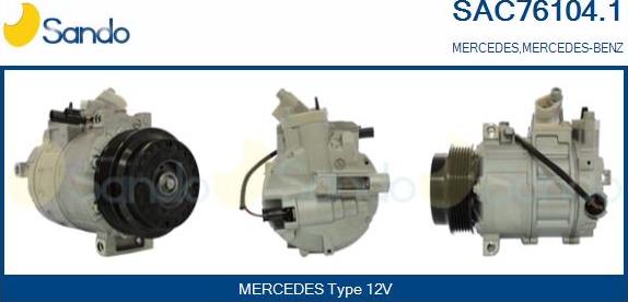 Sando SAC76104.1 - Compressor, air conditioning autospares.lv